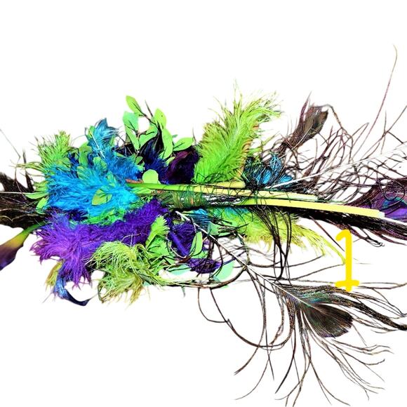 Peacock~Ostrich~Orchid~Calla Lily Wed Home Decor - Picture 8 of 8